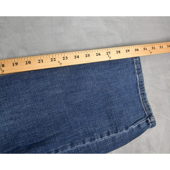 Lucky Brand Jeans Mens 34X32 (32x30) 121 Slim Straight Straight Blue Denim - Picture 8 of 9